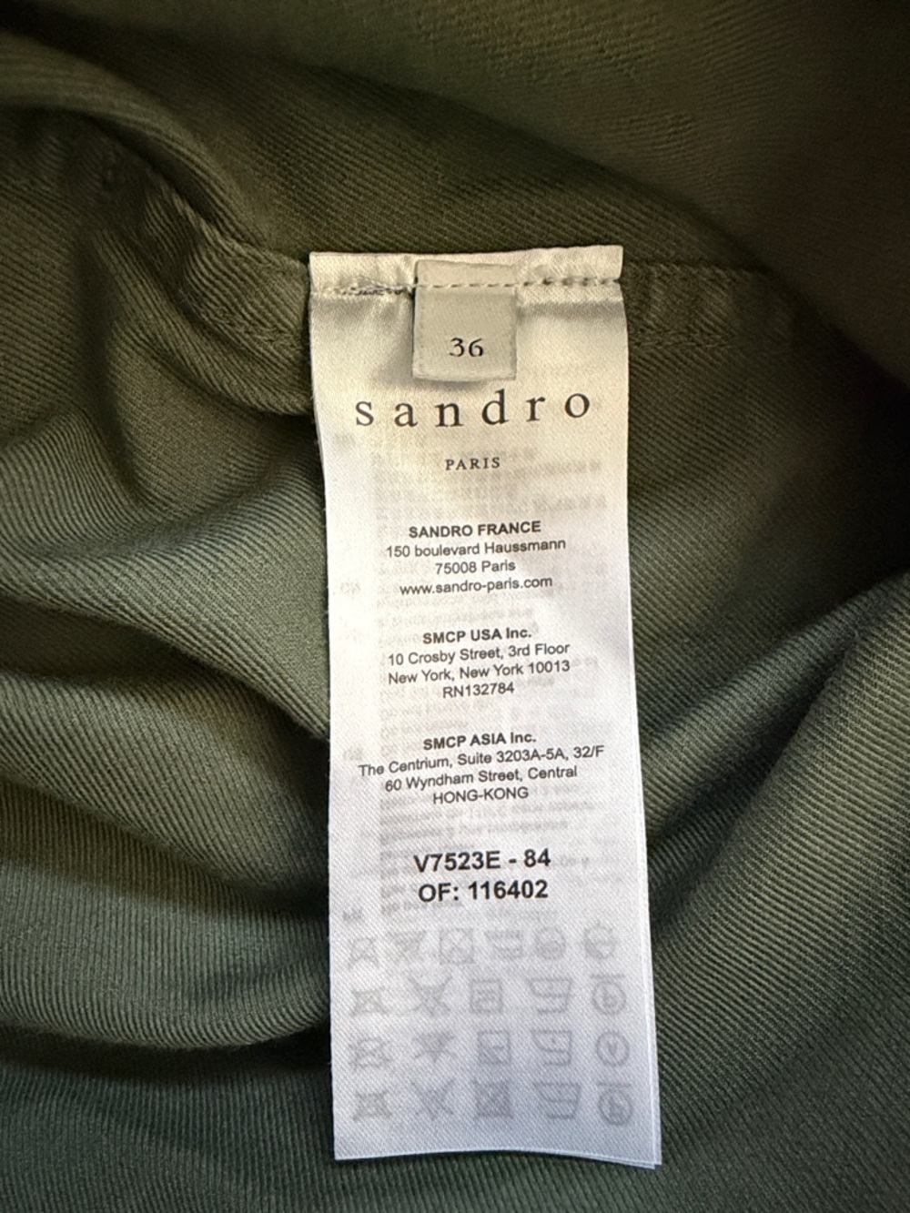 Olive Snap-Front Utility Jacket - Picture 4 of 6